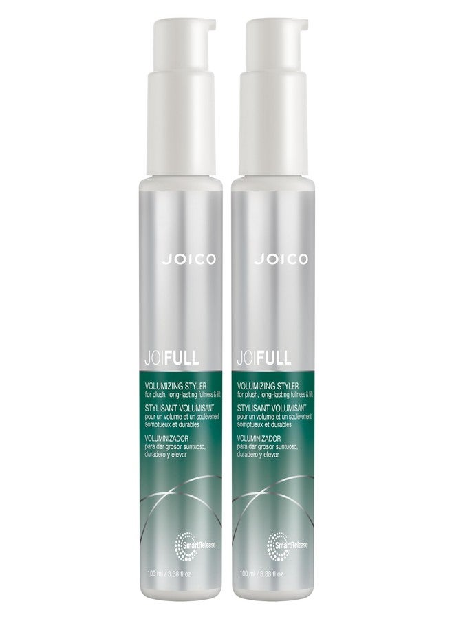 JOICO JoiFULL Volumizing Styler | For Fine, Thin Hair | Add Instant Body | Long-Lasting Volume & Texture | Protect Against Pollution | With Rice Protein & Bamboo Extract | 3.38 Fl Oz (Pack of 2) - Image 1