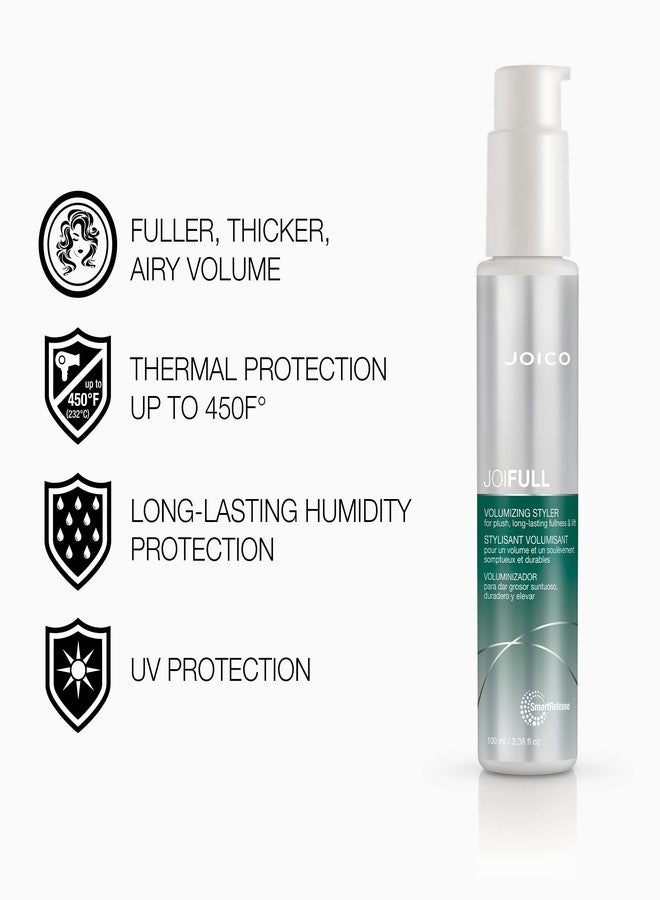 JOICO JoiFULL Volumizing Styler | For Fine, Thin Hair | Add Instant Body | Long-Lasting Volume & Texture | Protect Against Pollution | With Rice Protein & Bamboo Extract | 3.38 Fl Oz (Pack of 2) - Image 2