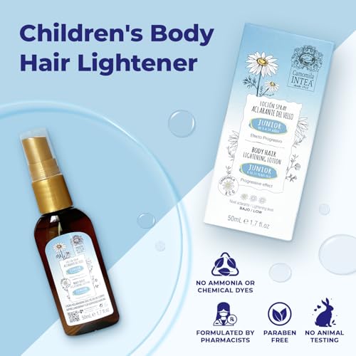 Intea Camomila Intea Junior Body Hair Lightener for Kids - Bottle Spray with Natural Chamomile Extract - Paraben and Ammonia FREE – 1.7 oz (50 ml) - Image 2