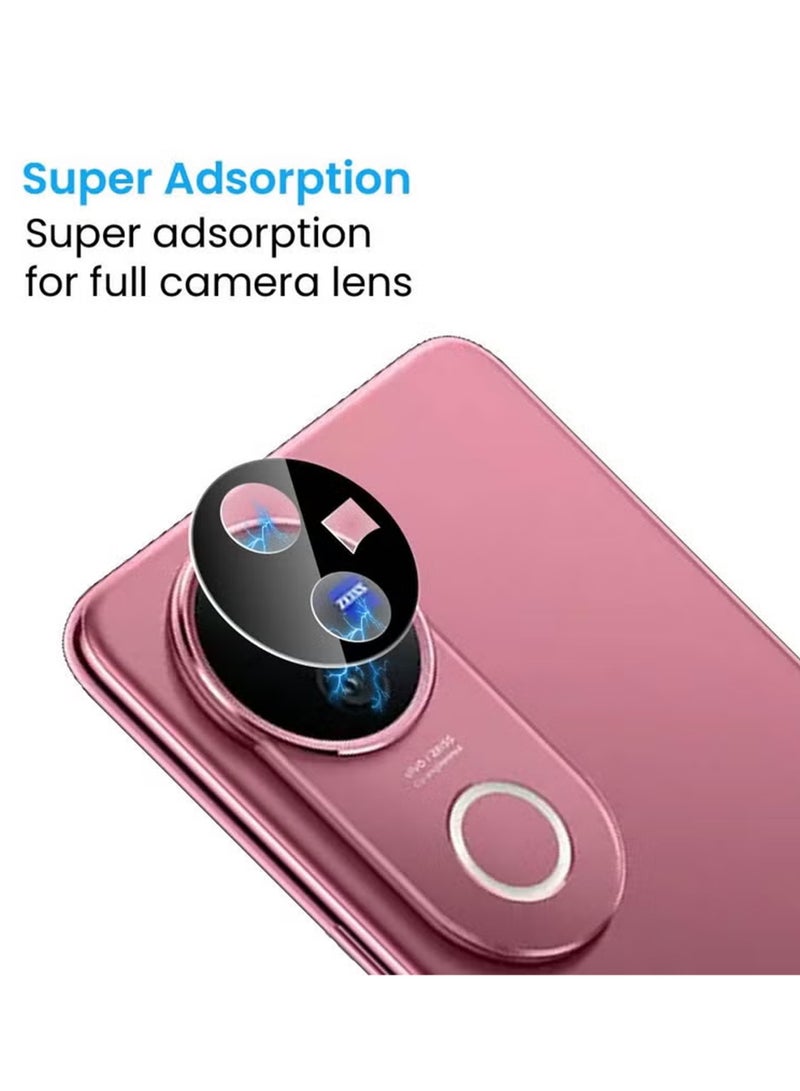 REWO Vivo V50 5G Camera Lens Protector, Tempered Glass Camera Cover Screen Lens Shield Case Friendly Scratch Resistant Easy to Install, Tempered Glass Cover Camera Screen Protector with Lens Shield Protector, Case Lens for Vivo V50 5G . Real machine debugging accurate color accuracy - Image 3