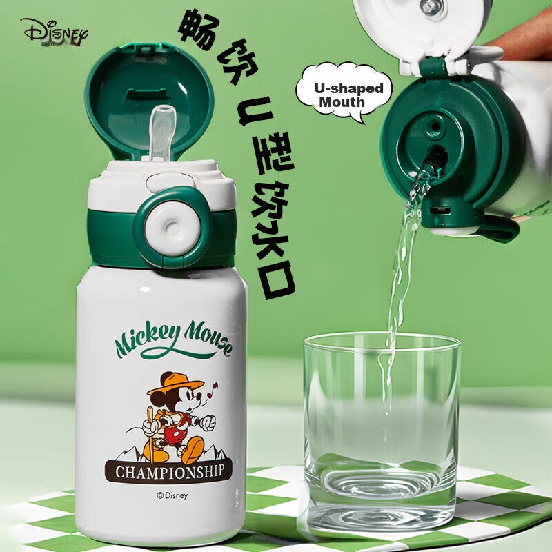 Disney Children's Insulated Cup with Straw, 316 Stainless Steel Large Capacity Water Bottle, Portable Specialized Cup for Boys And Girls, Elementary School Students - Image 4