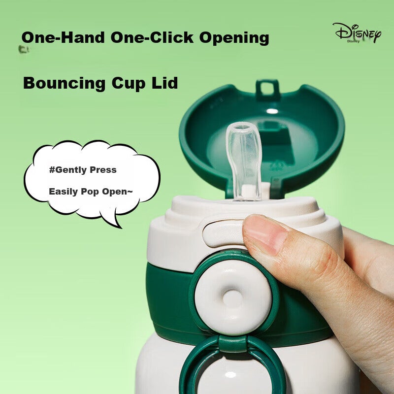 Disney Children's Insulated Cup with Straw, 316 Stainless Steel Large Capacity Water Bottle, Portable Specialized Cup for Boys And Girls, Elementary School Students - Image 3