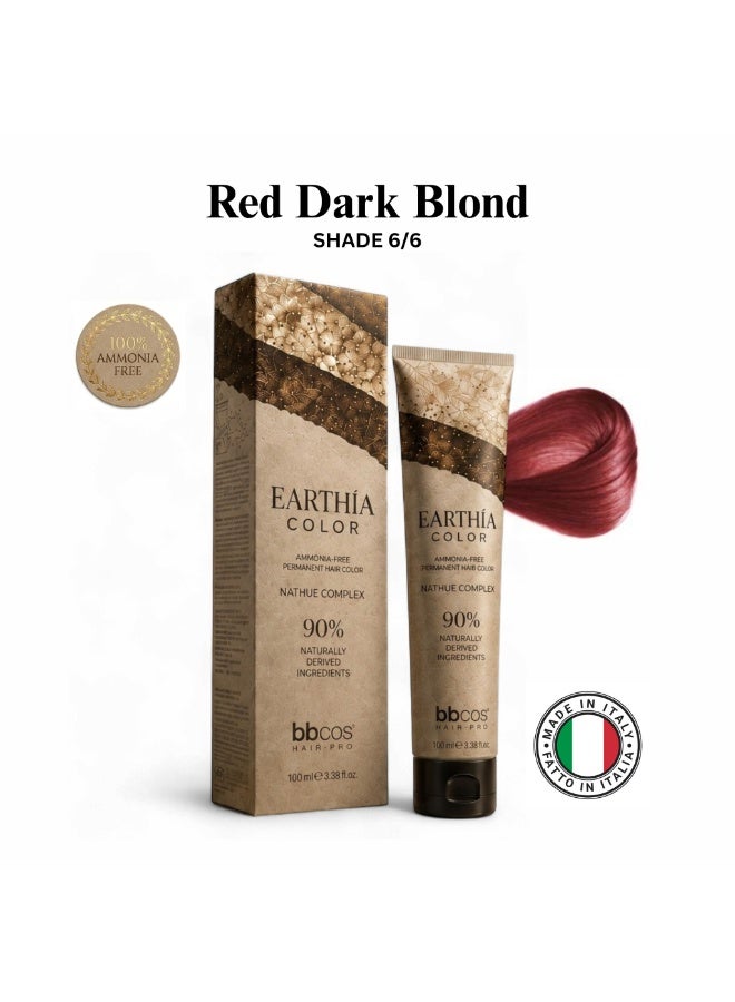 bbcos Earthia Hair Color 100ml 6.6 - Image 1