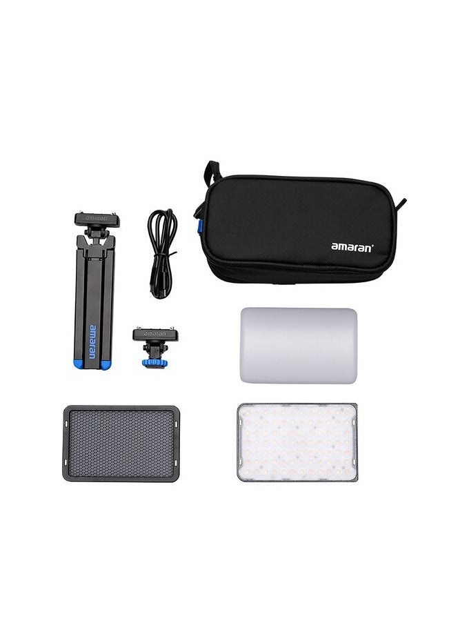 Aputure Aputure Amaran Ace 25x Bi-Color LED Light - Kits, 32W On-Camera Video Light, 2700K-6500K, 6320 Lux @ 0.5m, USB-C Fast Charging, Magnetic Mount, 9 Lighting Effects, Wireless amaran App Control - Sliver  - Image 4