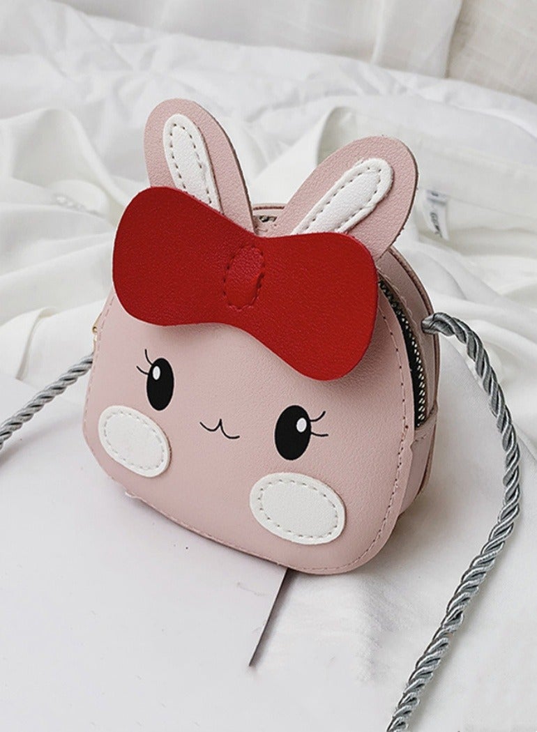 FRIEET حقيبة كتف للأطفال محفظة نقود صغيرة تصميم كرتوني لطيف حقيبة كتف واحدة للبنات صغيرة مع حزام كتف قابل للتعديل إغلاق بسحاب مناسبة للتسوق اليومي والسفر - Image 1