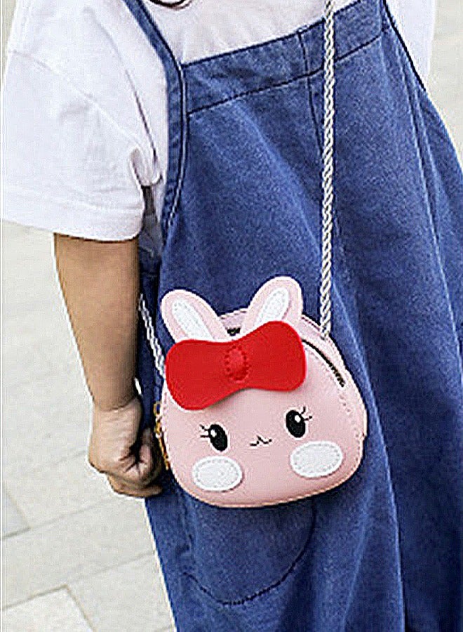 FRIEET حقيبة كتف للأطفال محفظة نقود صغيرة تصميم كرتوني لطيف حقيبة كتف واحدة للبنات صغيرة مع حزام كتف قابل للتعديل إغلاق بسحاب مناسبة للتسوق اليومي والسفر - Image 2