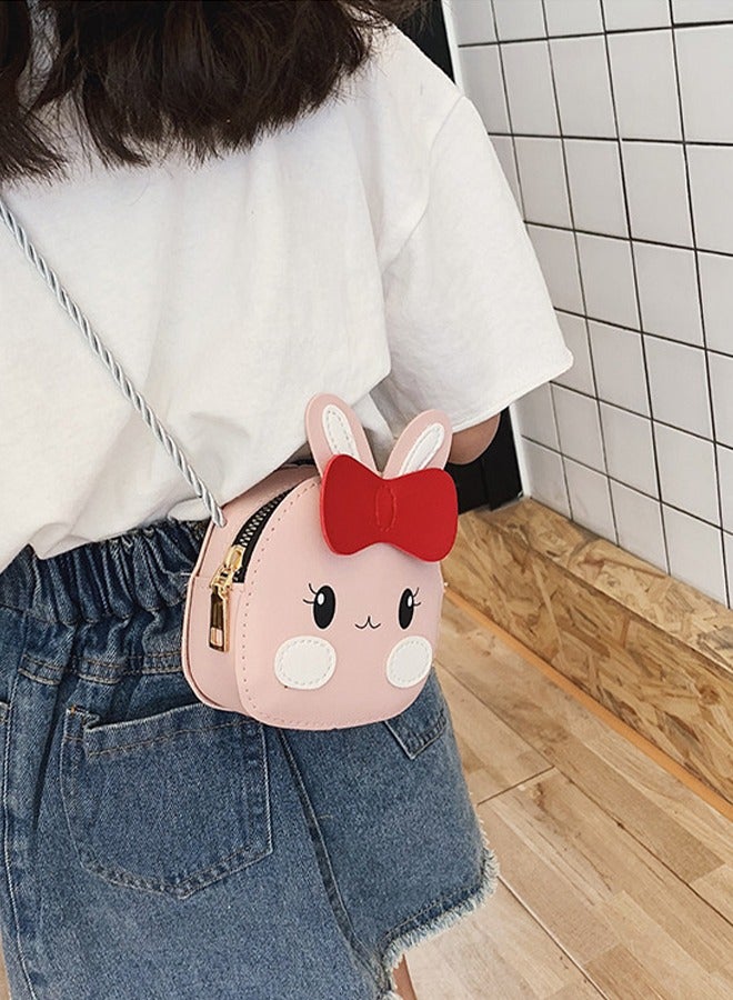 FRIEET حقيبة كتف للأطفال محفظة نقود صغيرة تصميم كرتوني لطيف حقيبة كتف واحدة للبنات صغيرة مع حزام كتف قابل للتعديل إغلاق بسحاب مناسبة للتسوق اليومي والسفر - Image 3