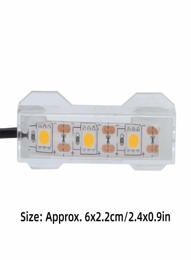 Chiffonade 2.4 Inch Plastic USB Aquarium Light LED Fish Tank Light for Aquatic Plants Desktop Decoration(Blue) - Image 2