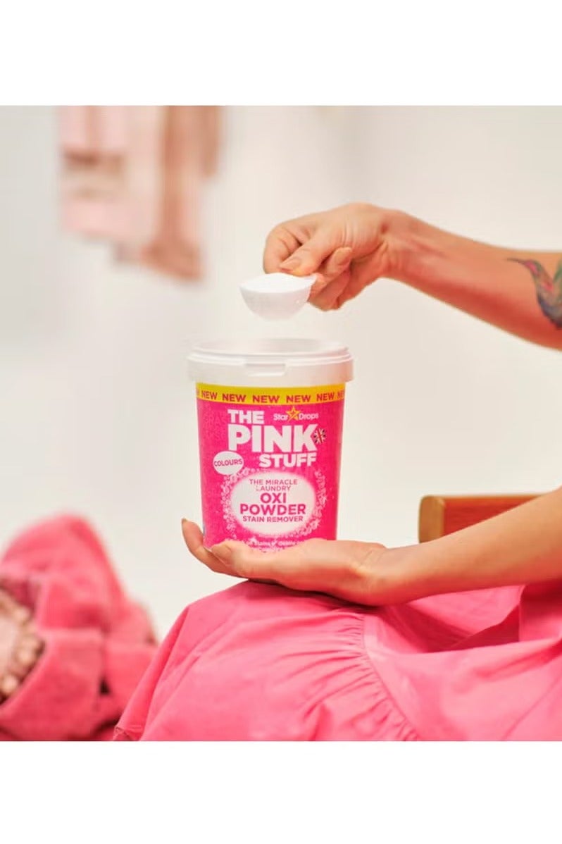 ذا بينك ستاف مسحوق الغسيل مزيل البقع أوكسي المنظف المعجزة للملابس الملونة 1 كجم - Image 2