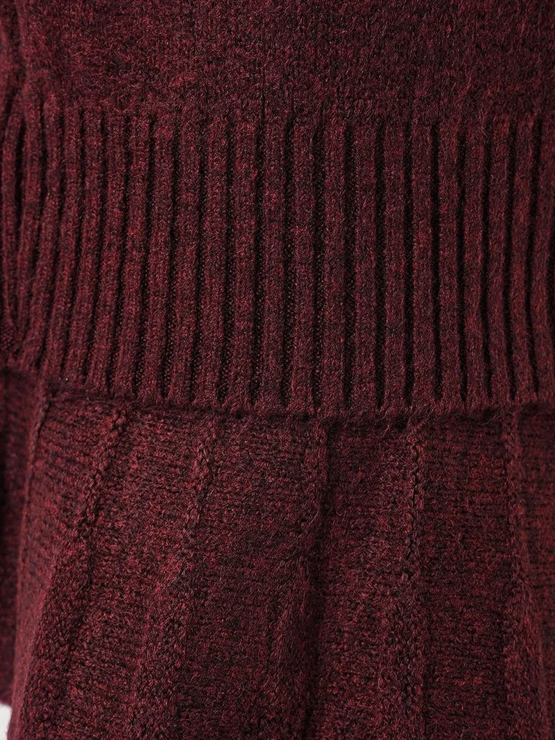 BIG DART BDART Textured Oversized Turtleneck Knit Co-Ord Set