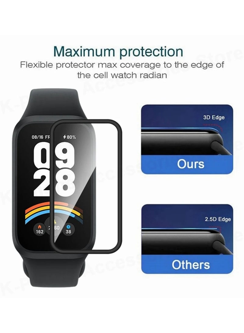 Youque 2 Pcs 3D Protection Film for Xiaomi Band 9 Active,Ultra-HD Full Coverage Screen Protector Film  - Image 5