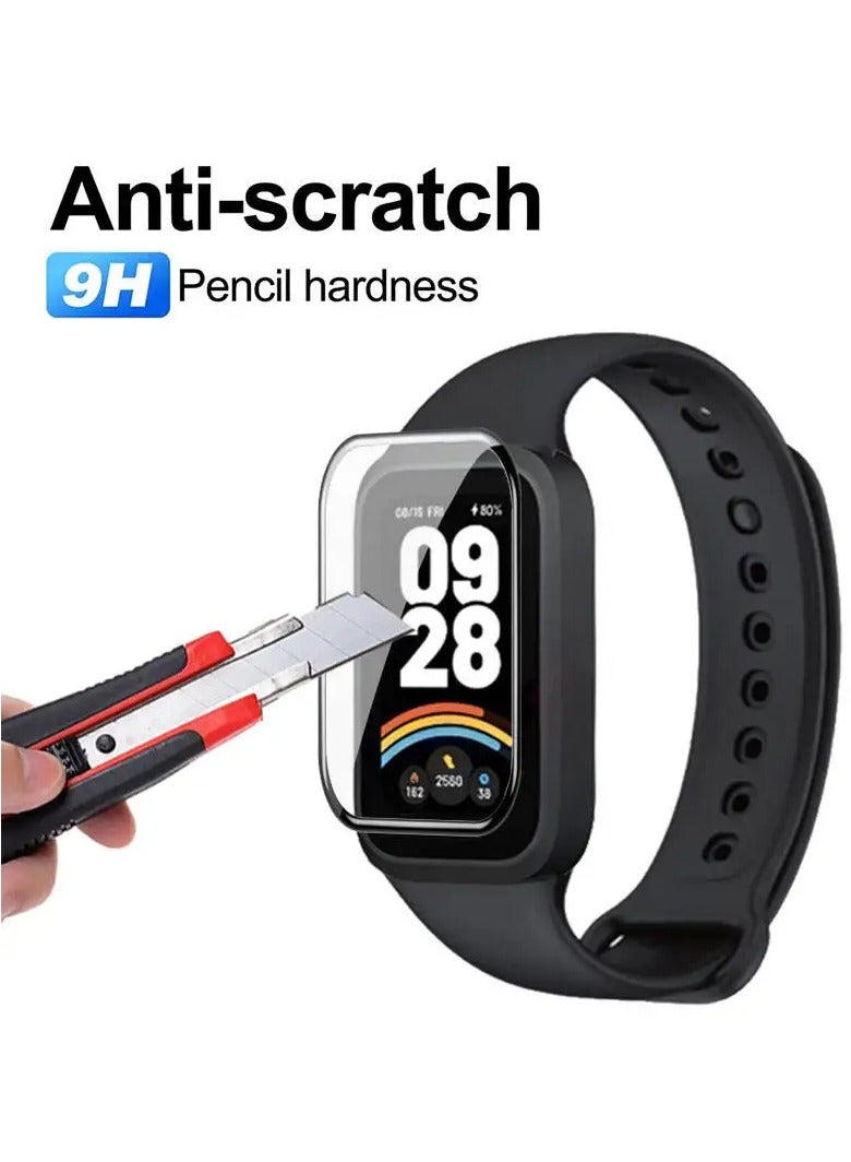 Youque 2 Pcs 3D Protection Film for Xiaomi Band 9 Active,Ultra-HD Full Coverage Screen Protector Film  - Image 2