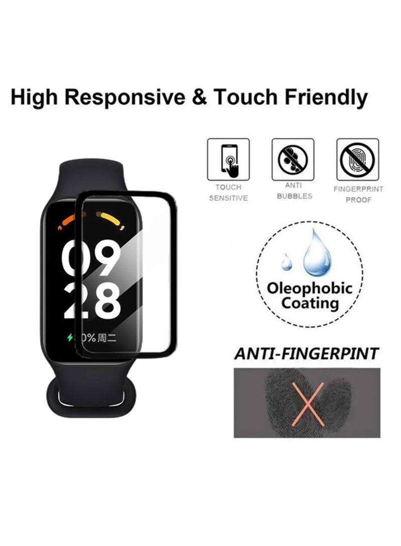 Youque 2 Pcs 3D Protection Film for Xiaomi Band 9 Active,Ultra-HD Full Coverage Screen Protector Film  - Image 3