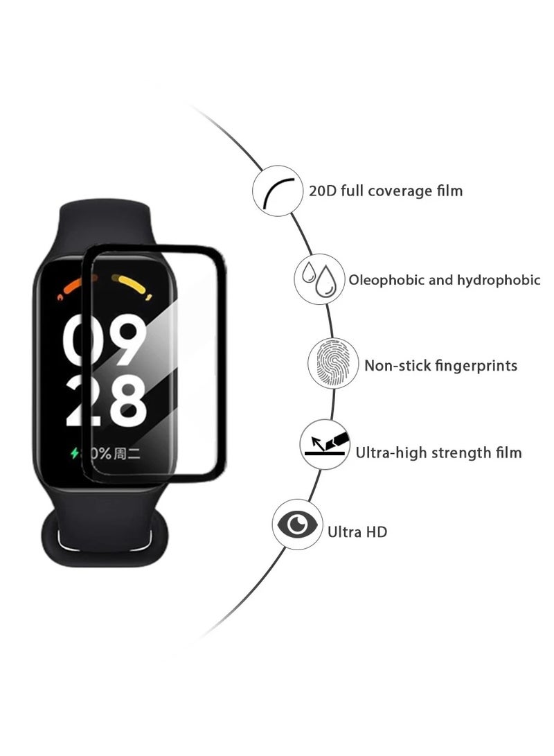 Youque 2 Pcs 3D Protection Film for Xiaomi Band 9 Active,Ultra-HD Full Coverage Screen Protector Film  - Image 4