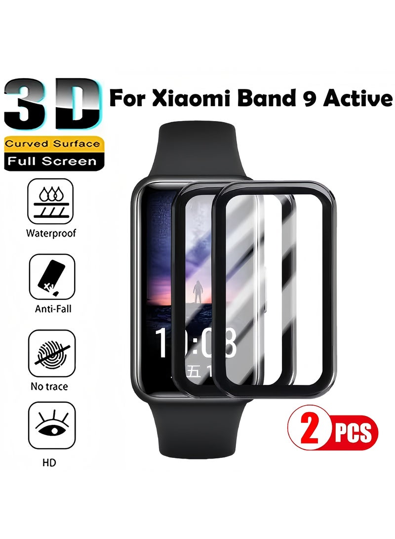 Youque 2 Pcs 3D Protection Film for Xiaomi Band 9 Active,Ultra-HD Full Coverage Screen Protector Film  - Image 1