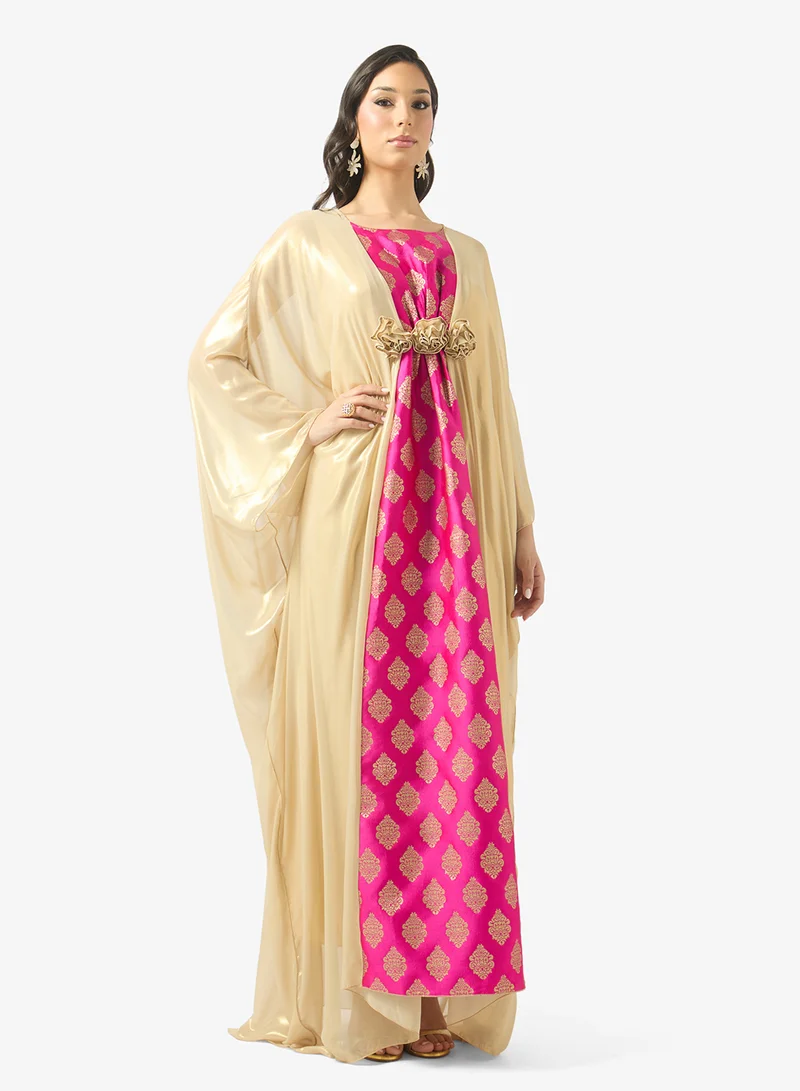 جولدن ابل Floral Waist Dress