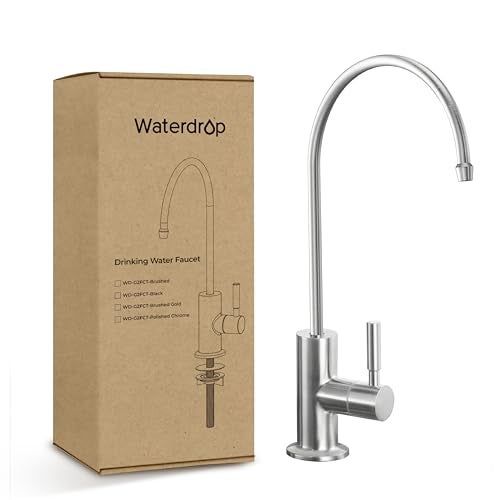 Waterdrop Drinking Water Faucet, Reverse Osmosis Faucet, , Filtered Water Faucet, Water Dispenser Faucet for Kitchen Sink, Beverage Faucet, Stainless Steel, Lead-Free - Image 4