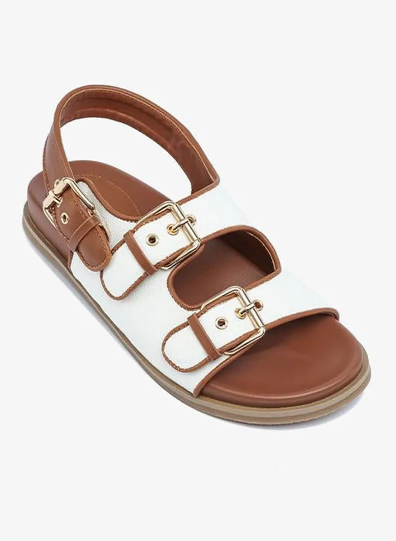 فايور Stylish Multi-Buckle Open-Toe Sandal AJ 013