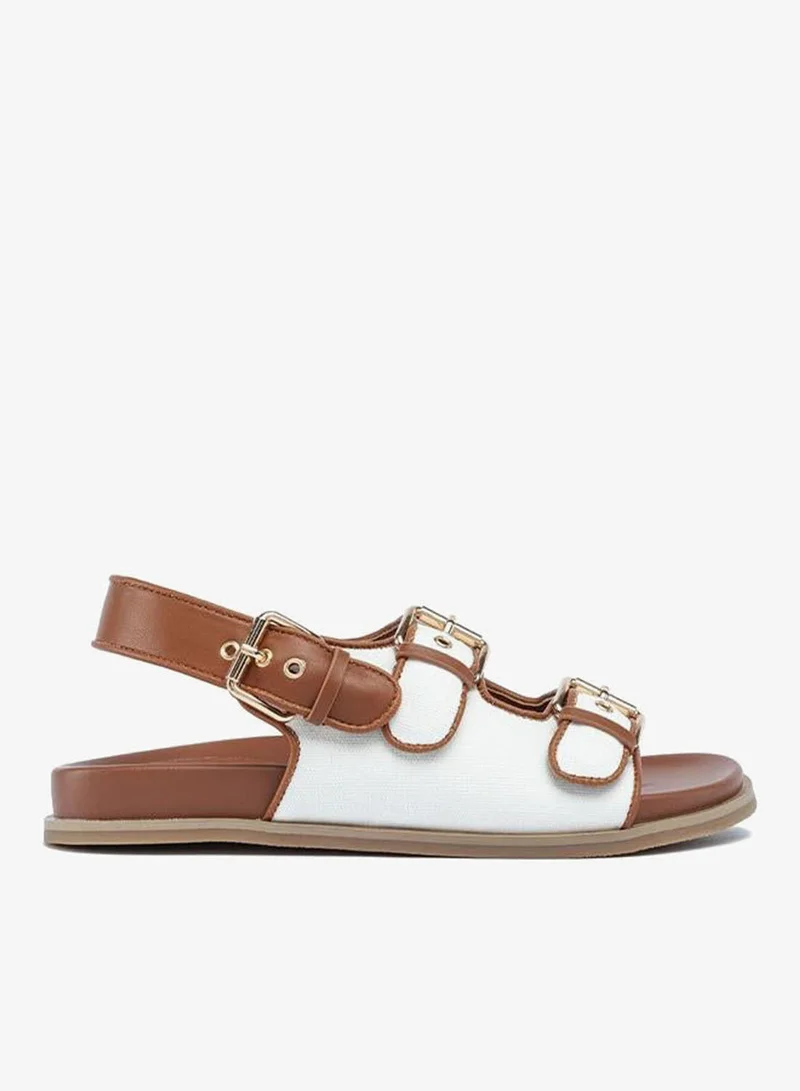 فايور Stylish Multi-Buckle Open-Toe Sandal AJ 013