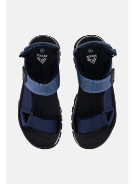 RBX Men Velcro Closure Outdoor Sandals, Navy  - Image 3