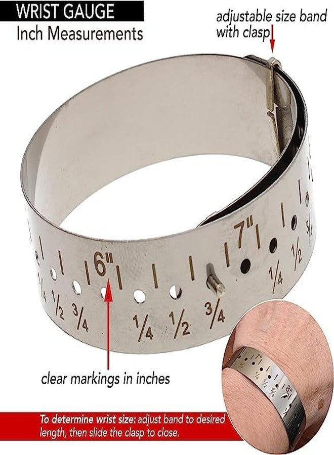 ATAR Jewelry Metric Bangle Bracelet Hand Wrist Metal Sizer Gauge Measure 5-8inch Jewellery Tool ATBG1 - Image 3