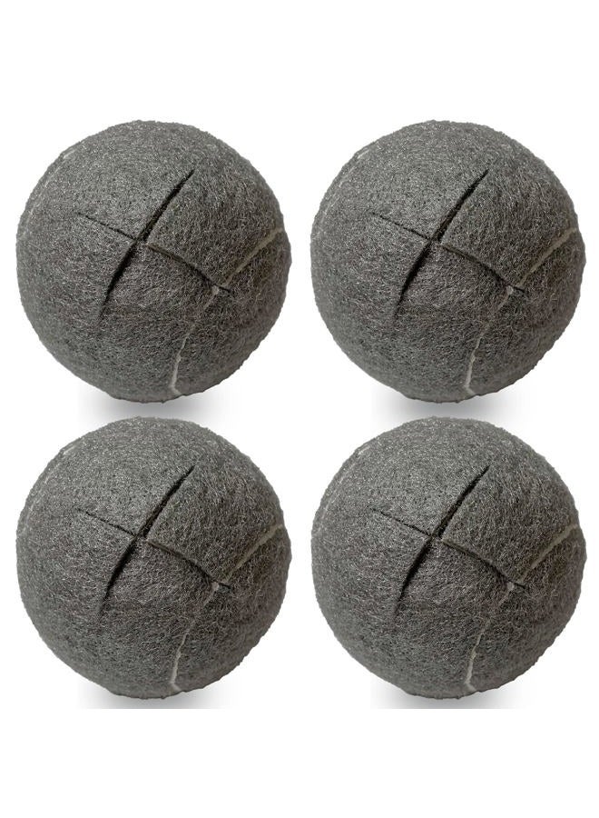 RMAMSCOV Pre-Cut Walker Tennis Ball Glides, 4 PCS Walker Glide Balls with 2 inch Precut Opening for Easy Installation, Heavy Duty Thickness Walkers Legs Universal Precut Glide Balls for Floor Protection (Grey) - Image 1