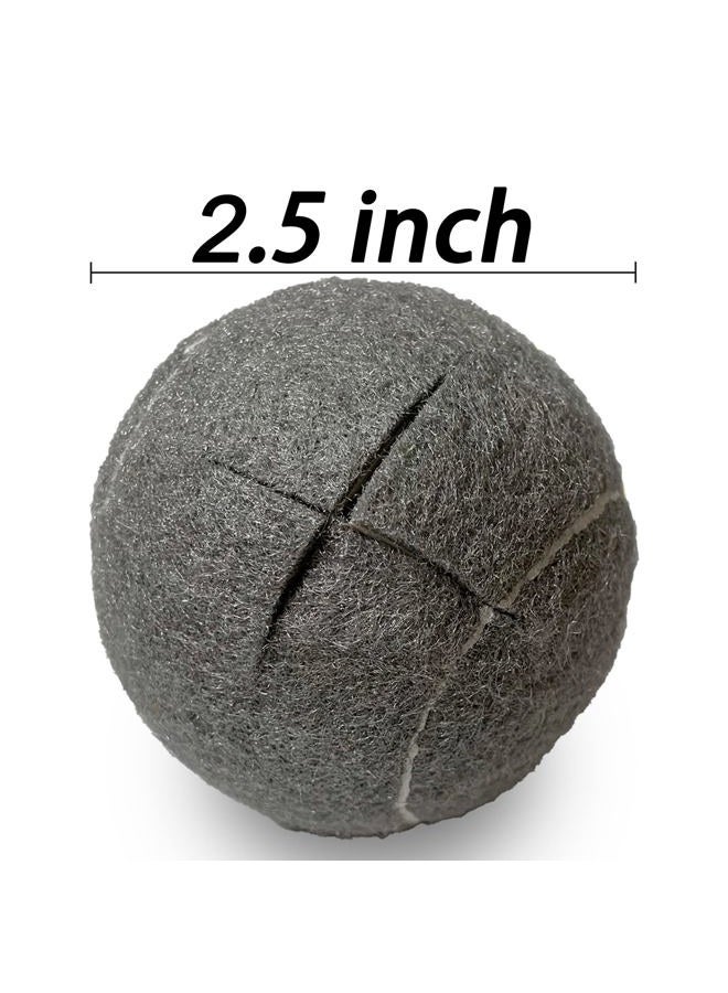RMAMSCOV Pre-Cut Walker Tennis Ball Glides, 4 PCS Walker Glide Balls with 2 inch Precut Opening for Easy Installation, Heavy Duty Thickness Walkers Legs Universal Precut Glide Balls for Floor Protection (Grey) - Image 2