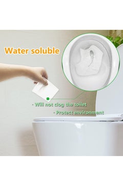 Womdee 100 Pcs Toilet Seat Covers Disposable Flushable Portable Travel Toilet Seat Paper Cover for Adults  - Image 4