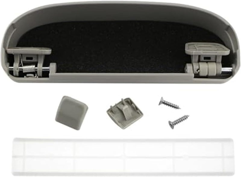 QASULER Car Sunglasses Holder - Beige - Image 4