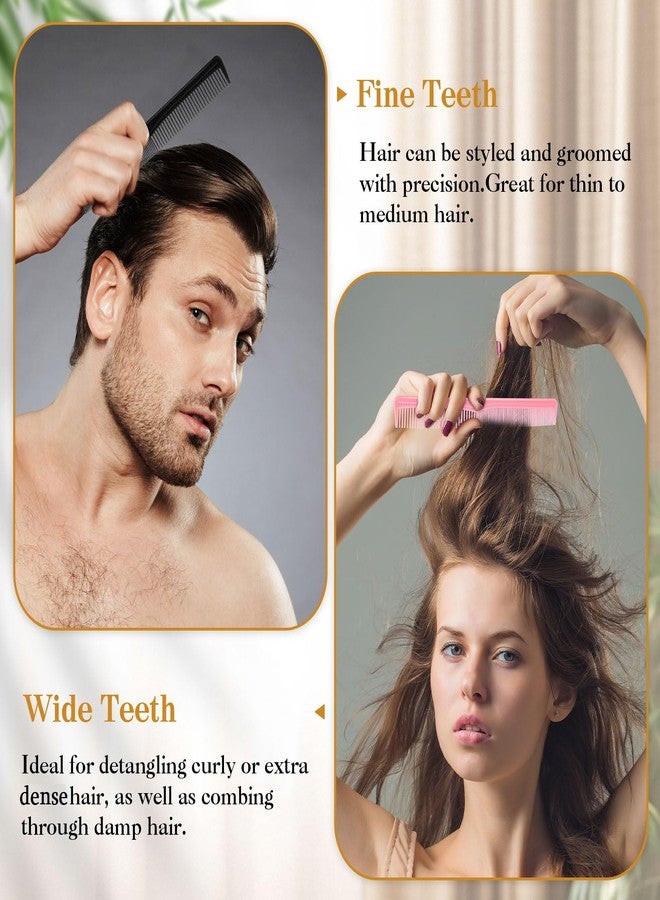 HESTYA 36 Pack Hair Combs Bulk Plastic Pocket Combs 7 Inch Fine and Wide Tooth for Women and Men, Hotel, Travel, Charity, Homeless, Nursing Home (Multicolor) - Image 3