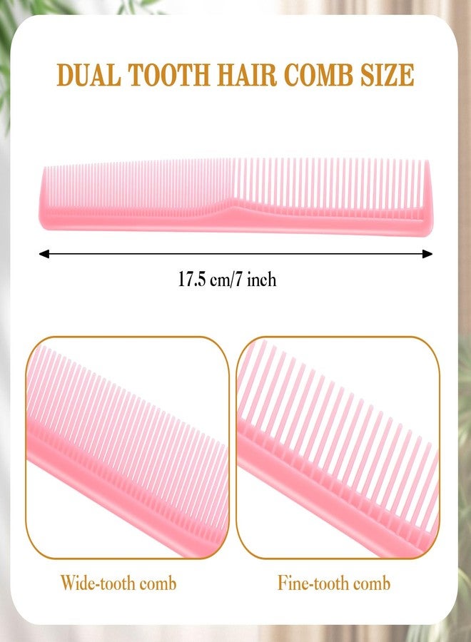 HESTYA 36 Pack Hair Combs Bulk Plastic Pocket Combs 7 Inch Fine and Wide Tooth for Women and Men, Hotel, Travel, Charity, Homeless, Nursing Home (Multicolor) - Image 2