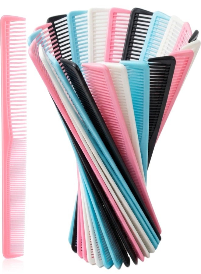 HESTYA 36 Pack Hair Combs Bulk Plastic Pocket Combs 7 Inch Fine and Wide Tooth for Women and Men, Hotel, Travel, Charity, Homeless, Nursing Home (Multicolor) - Image 1