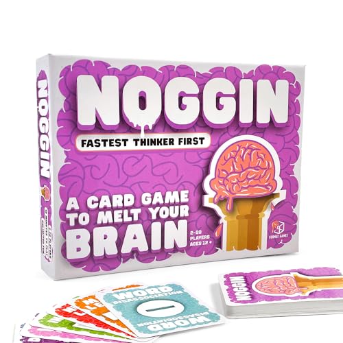 Format Games Noggin Party Game Hilarious FastThinking Word Game Challenging and Addictive Strategy Card Game for Kids Adults Ages 10 3 Players 10 Minute Playtime Made by Format Games - Image 1