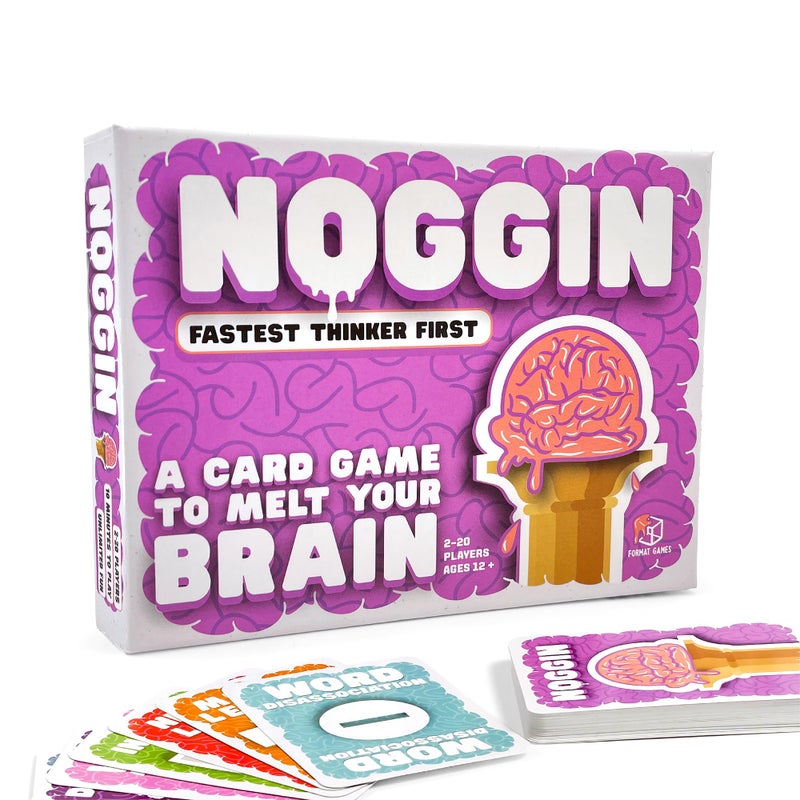 Format Games Noggin Party Game Hilarious FastThinking Word Game Challenging and Addictive Strategy Card Game for Kids Adults Ages 10 3 Players 10 Minute Playtime Made by Format Games - Image 4