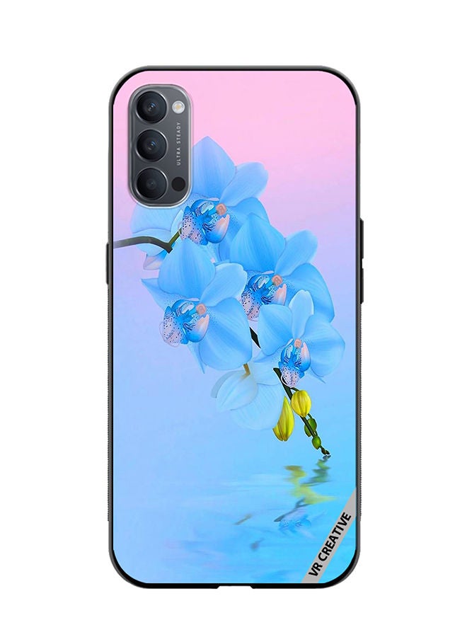 VR CREATIVE Protective Case Cover For Oppo Reno4 Pro 5G Flower Design Multicolour - Image 1