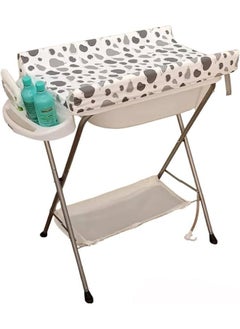 Generic Multifunctional Baby Bathing Table and Diaper Changing Station - Grey 