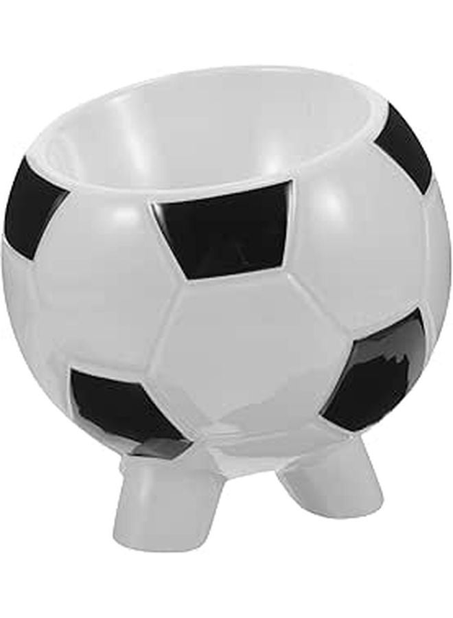 Soccer Design Ceramic Pet Bowl Non Toxic Feeding Dish For Dogs And Cats Indoor - Image 1