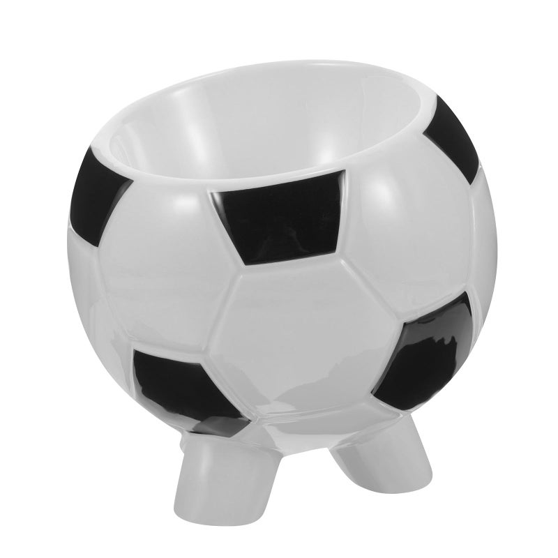 Soccer Design Ceramic Pet Bowl Non Toxic Feeding Dish For Dogs And Cats Indoor - Image 2