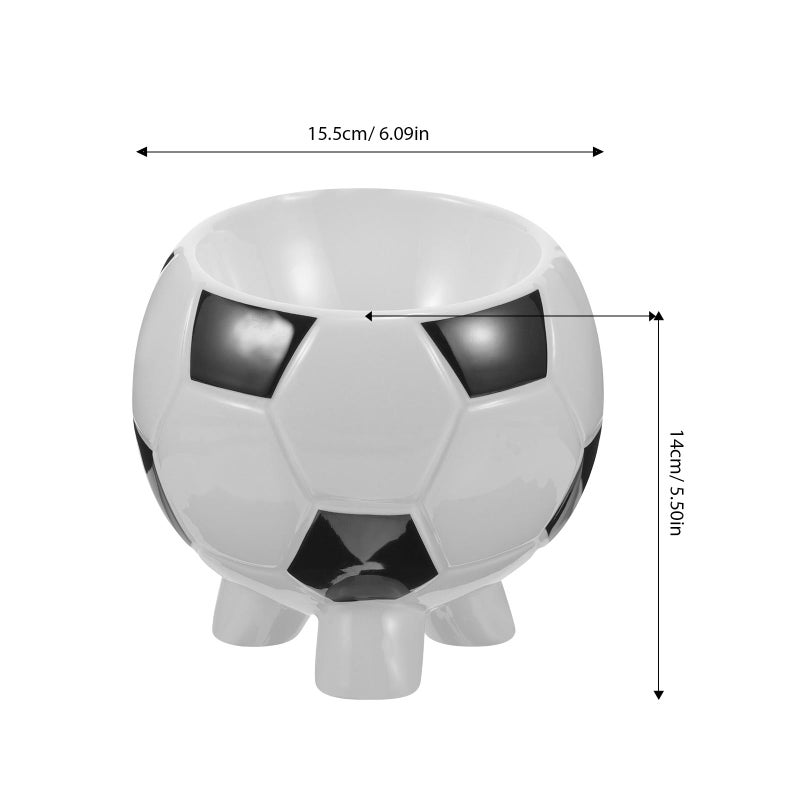 Soccer Design Ceramic Pet Bowl Non Toxic Feeding Dish For Dogs And Cats Indoor - Image 3