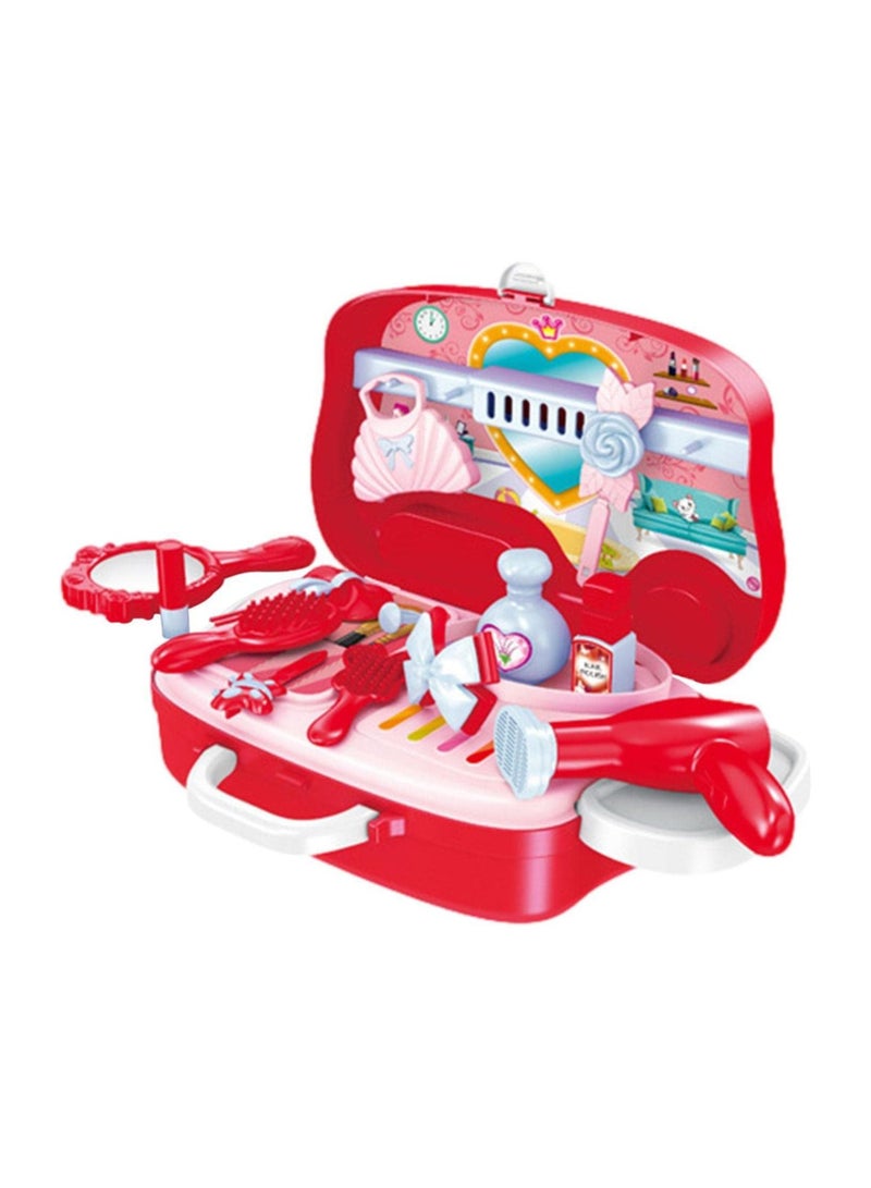 Beauty Set for Kids Girls Make Up Suitcase Kit with Makeup Accessories Pretend Play Set Portable Suitcase Toy Gift for Girls, Role Play Toys for Girls - Image 3