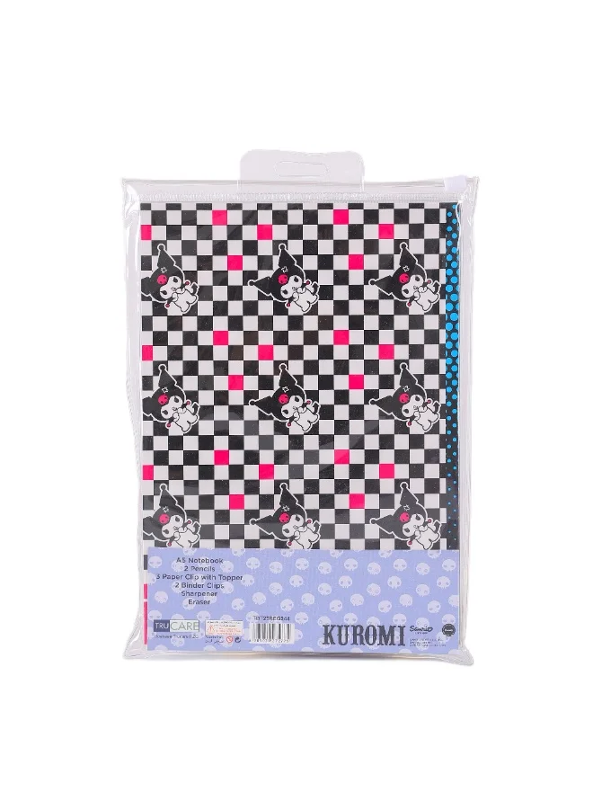Sanrio  Sanrio Kuromi Ambition 10-Piece School Stationery Set in Zip Pouch for Girls  | Best Price UAE