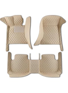 WINCA Car Floor Mats Compatible With Nissan patrol 2010 - 2020 PVC Leather Non-slip Weather Color Available (Beige)  - Image 1