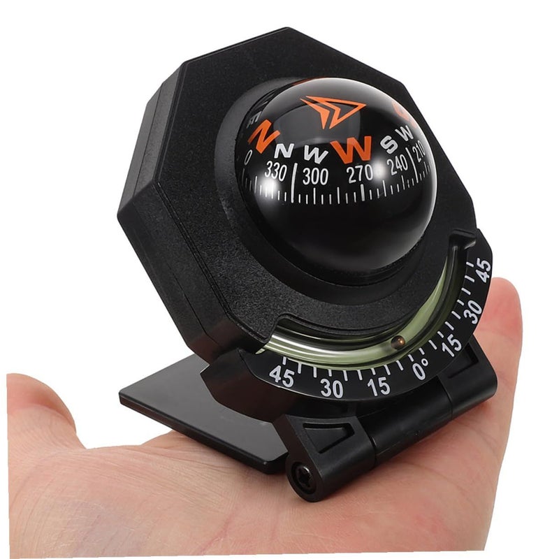 NUOBESTY 2pcs Vehicle Dashboard Compass with Inclinometer Navigational Aid for Car Marine Use - Image 3
