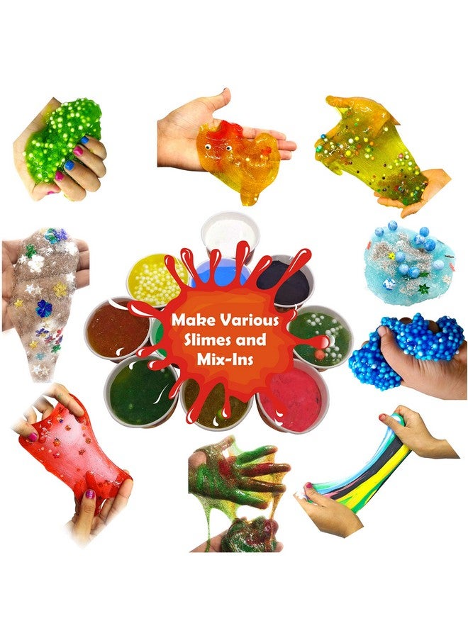 StepsToDo Ultimate Slime Lab. All In One. Jumbo Kit With Around 3 Kg Of Content. Make 50+ Slime. Learn Basics Of Chemistry. With Activity Booklet. Unicorn Rainbow, Foamy, Crunchy Glitter - Image 4
