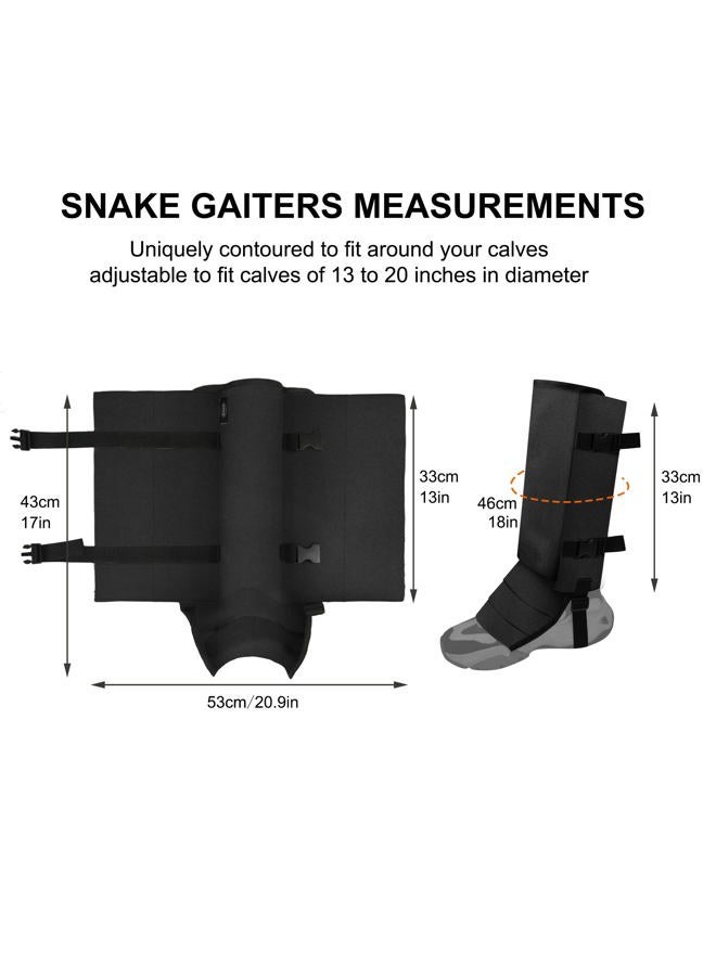 MDSTOP Snake Gaiters Leg Guards, Waterproof Snake Guards, Adjustable Snake Bite Protection for Lower Legs, Snake Chaps for Men & Women, Snake Proof Gaiters for Hunting,Outdoor and Farm Working - Image 4