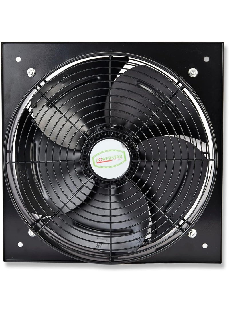 POWERSTAR Industrial Exhaust Fan Heavy Duty Metal Axial Ventilation Fan with Safety Grill | Wall Mounted | 220-240V (12 Inch) - Image 2
