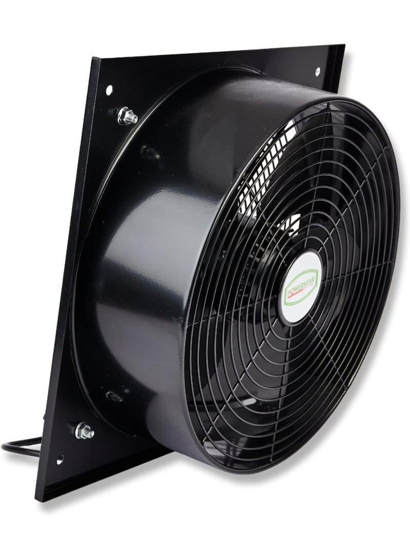 POWERSTAR Industrial Exhaust Fan Heavy Duty Metal Axial Ventilation Fan with Safety Grill | Wall Mounted | 220-240V (12 Inch) - Image 1