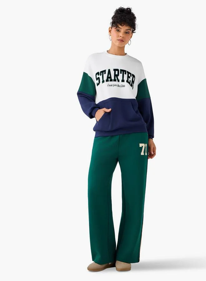 Splash FAV Oversized Sweatshirt with Starter Embroidery