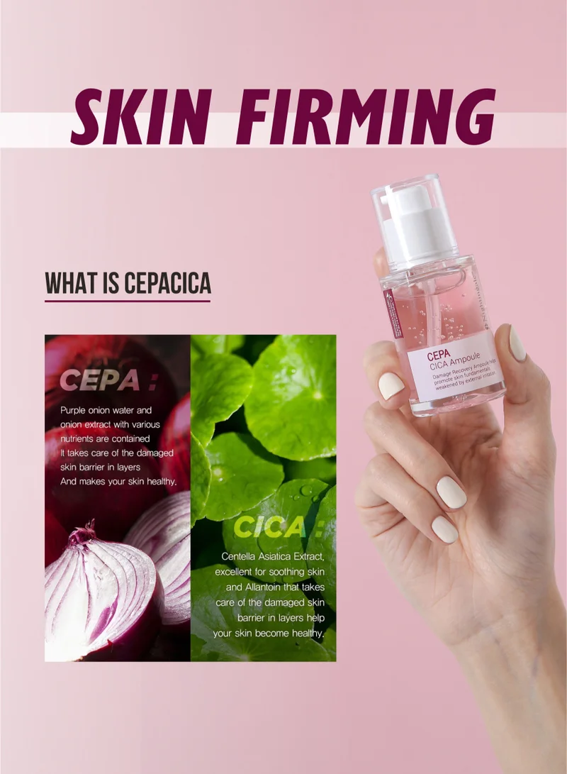 nightingale Korean Cepa Cica Ampoule Serum for Face 30ml - Repair & Moisturizing, Anti Aging