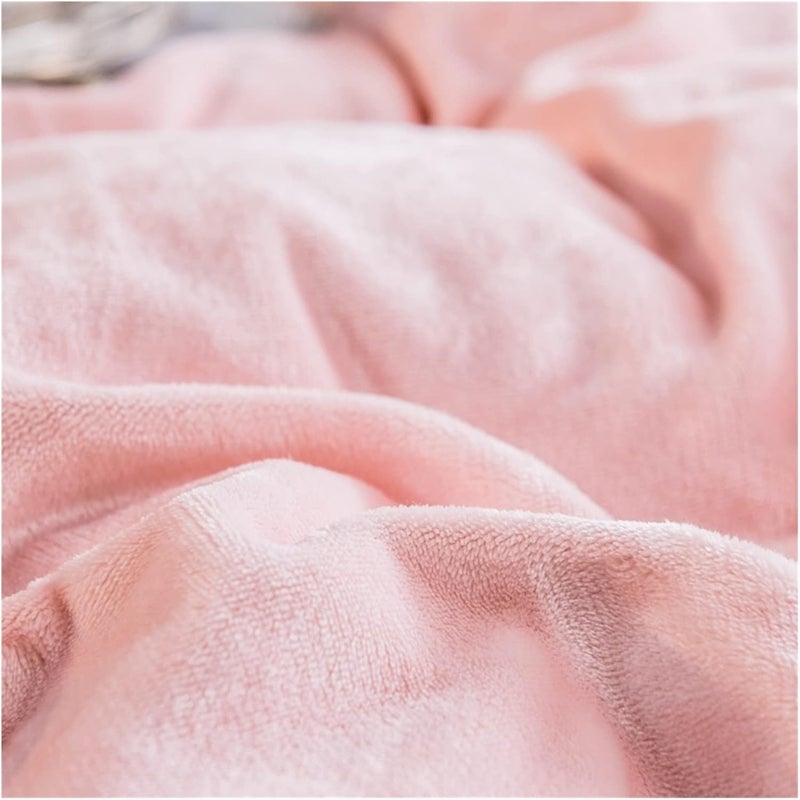 Home Textiles Gray Pink Crystal Velvet Coral Fleece Winter Soft Quilt Cover Keep Warm Plush Duvet Bedding No Pillowcase(9,Single 150x200cm) - Image 4